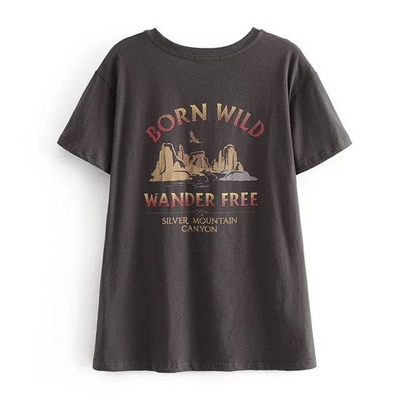 SOLD OUT Ride Until Dusk Unicorn Graphic Boho Tee - Picture 2 of 4